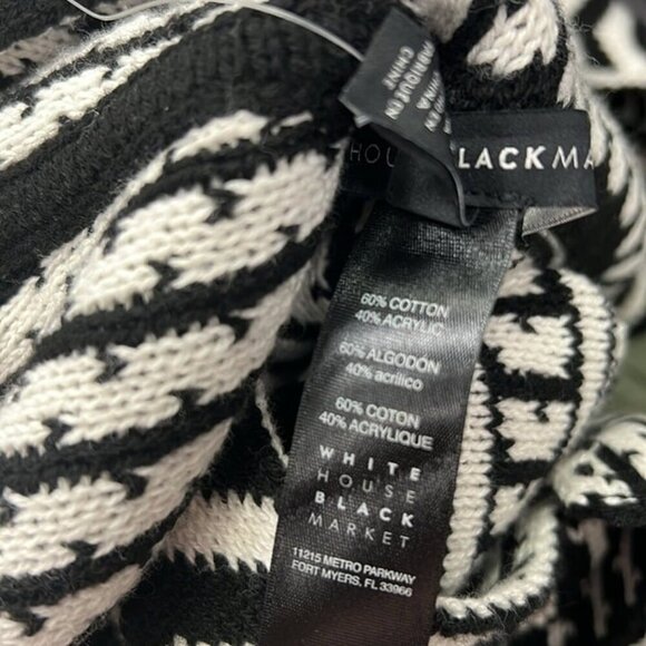 NWT WMBM RUANA graphic m/l White House Black market - Picture 5 of 5